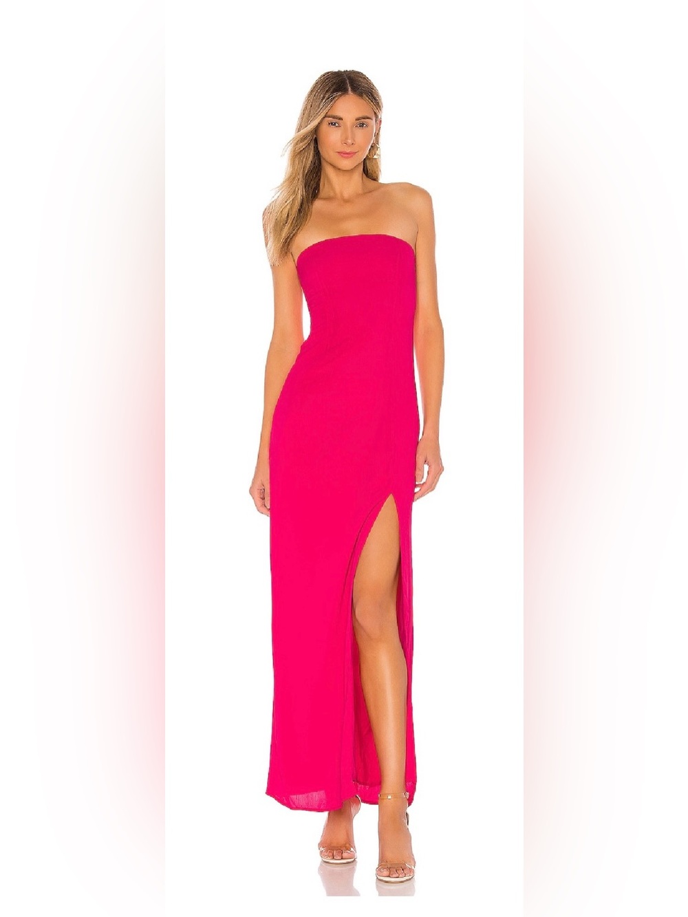 superdown | asher strapless dress pink nwt medium